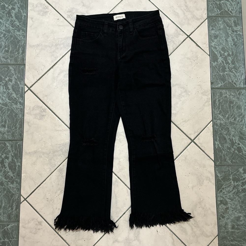 mono b ripped black jeans
